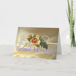 Tarjeta Condolencia bendecida de la madre de los recuerdos