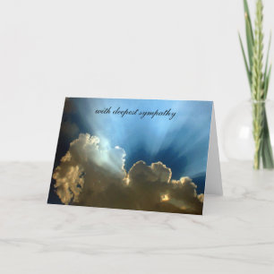 Tarjeta condolencia del lado positivo