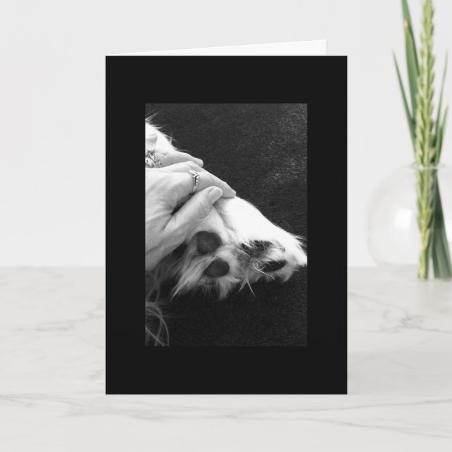 Tarjeta Condolencia del mascota (Anverso)