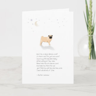 Tarjeta Condolencia del mascota del perro del barro