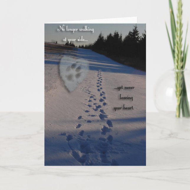 Tarjeta Condolencia del perro (Anverso)