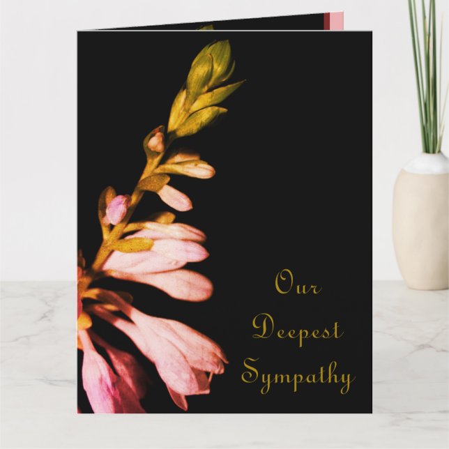 Tarjeta Condolencia floral (Anverso)