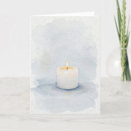 Tarjeta Condolencia judía de velas conmemorativas
