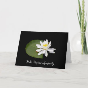 Tarjeta Condolencia - lirio de agua