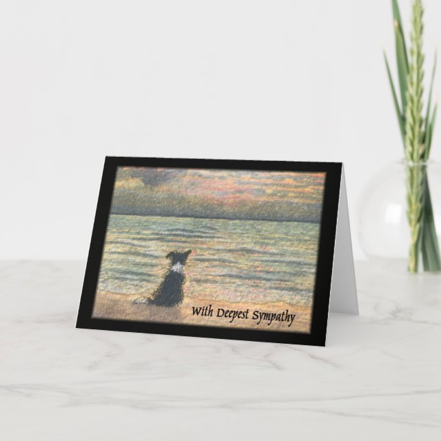 Tarjeta Condolencia para la pérdida de perro (Anverso)