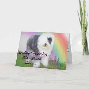 Tarjeta Condolencia - pérdida de un mascota