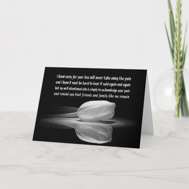 Tarjeta Condolencias (Anverso)