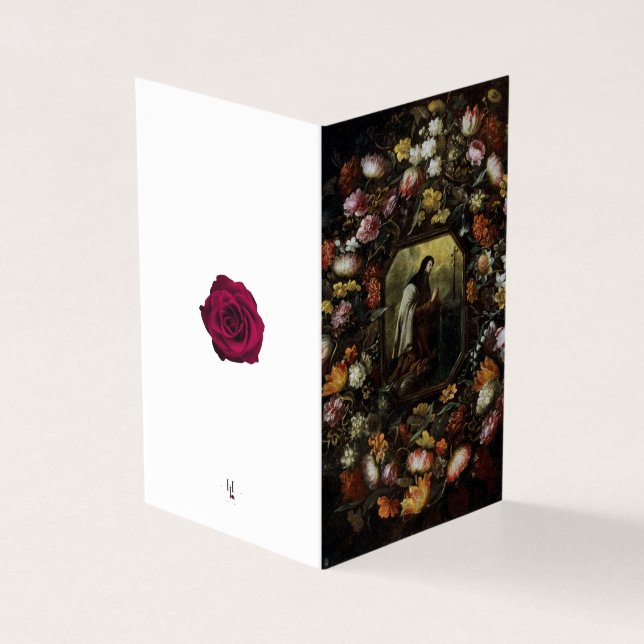 Tarjeta Condolencias Católicas Gracias Cartas (Exterior)