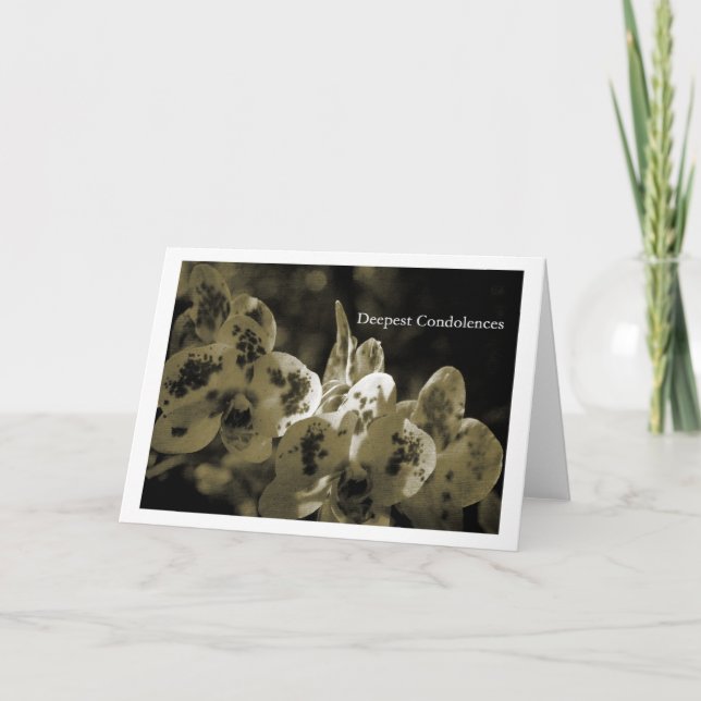 Tarjeta Condolencias más profundas (Anverso)