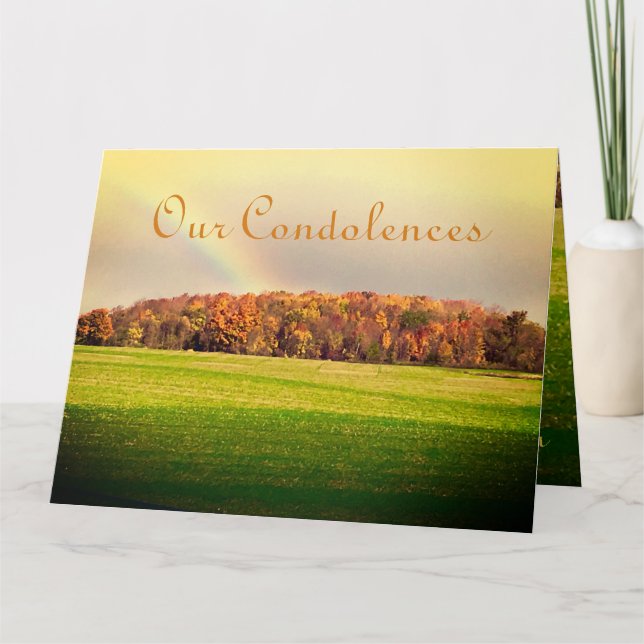 Tarjeta Condolencias más profundas (Anverso)