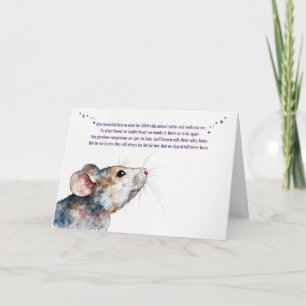 Tarjeta Condolonzas de pérdida de simpatía de Hamster