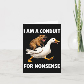 Tarjeta Conducto absurdo – divertido paseo en animal para