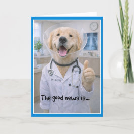 Tarjeta Cone of Shame Get Well Card COC-1
