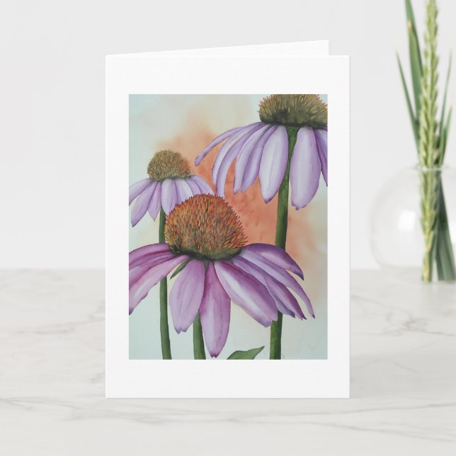 Tarjeta Coneflowers (Anverso)