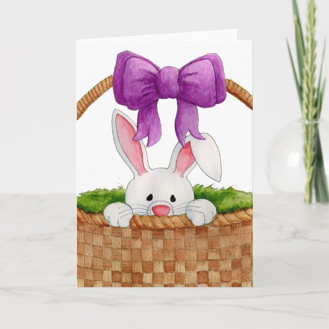Tarjeta conejita Peek-a-Boo (Anverso)