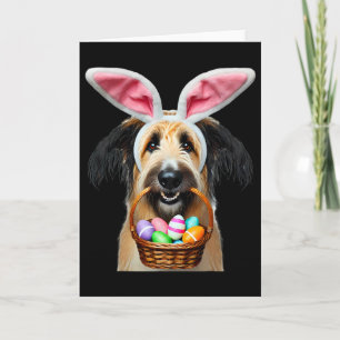 Tarjeta Conejito Berger Picard Perro Caza Huevos Pascua Or