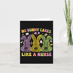 Tarjeta Conejito Cuida Como Una Enfermera Funny Pascua Enf