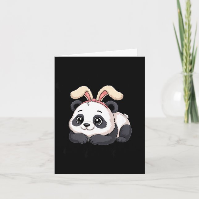 Tarjeta Conejito de Panda Adorable Alguien Te Ama  (Anverso)