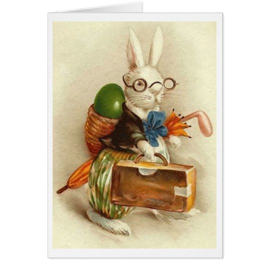 Tarjeta ¡Conejito de pascua del golfista del vintage!
