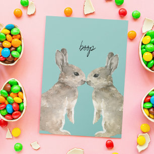 Tarjeta Conejito Lindo Boop Amor Aniversario de Pascua