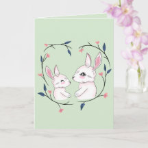 Conejito Madre Floral Pascua y Día de la Madre