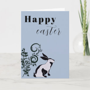 Tarjeta Conejito moderno Feliz Pascua Personalizado