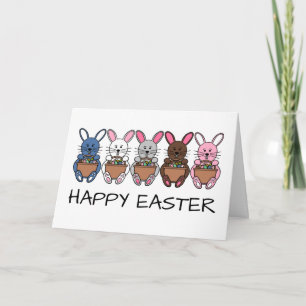 Tarjeta Conejitos de Pascua, Feliz Pascua