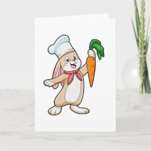Tarjeta Conejo como Cocinar con zanahoria