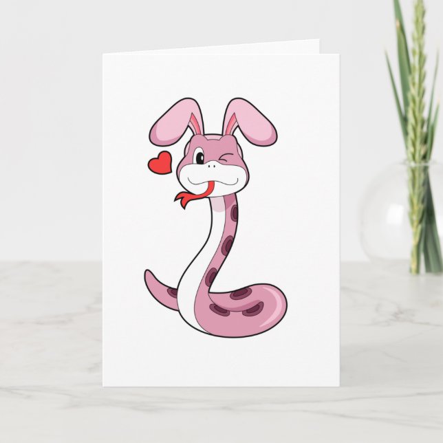 Tarjeta Conejo Corazón de Serpiente (Anverso)