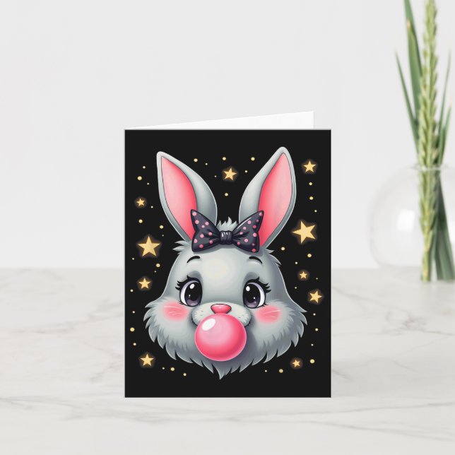 Tarjeta Conejo de conejo de pascua 2 (Anverso)