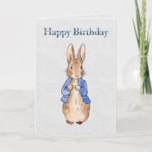 Conejo de cuento clásico Feliz Cumpleaños