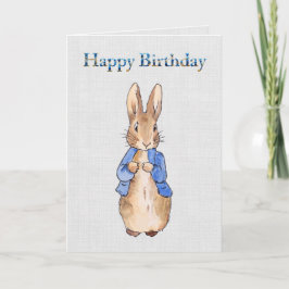Tarjeta Conejo de cuento clásico Feliz Cumpleaños