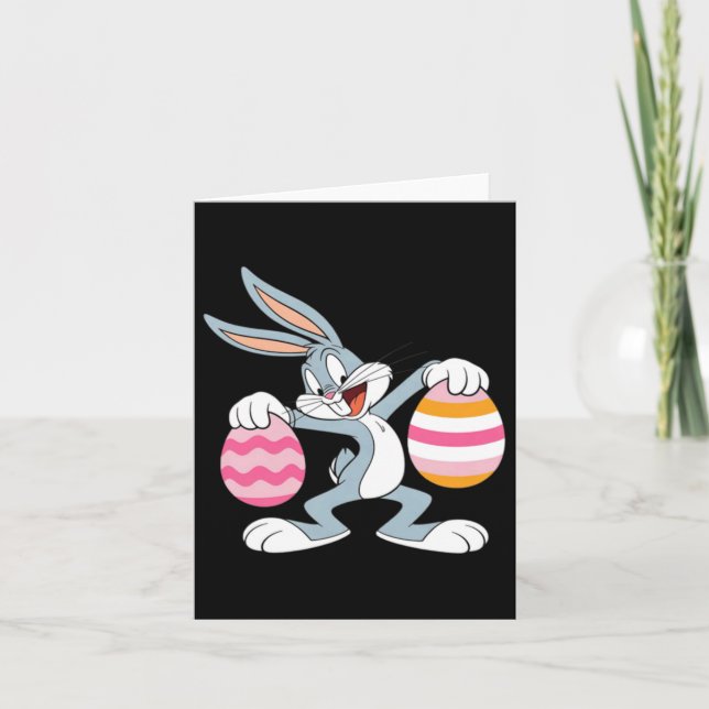 Tarjeta Conejo de Pascua Dabbing (Anverso)
