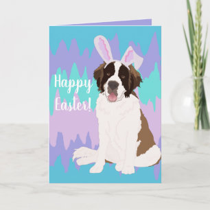 Tarjeta Conejo de Pascua de San Bernard