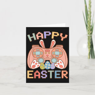 Tarjeta Conejo de Pascua de videojuegos Controlador de jue