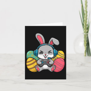 Tarjeta Conejo de Pascua de videojuegos Huevos Gaming Juga