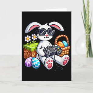 Tarjeta Conejo de Pascua Feliz Día de Pascua Videojuego Ho