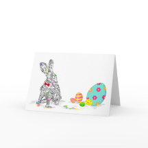 Conejo de Pascua Feliz & Diseño de Huevo
