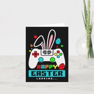 Tarjeta Conejo de Pascua Huevo Videojuego Chicos Chicas Ni