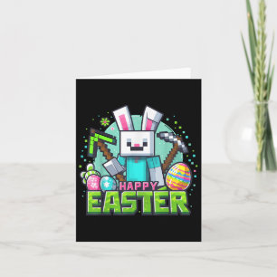 Tarjeta Conejo de Pascua Huevos de videojuegos para jugado