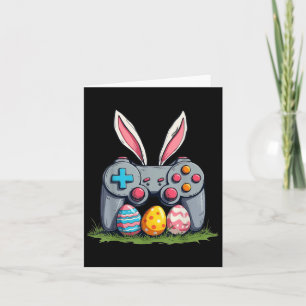 Tarjeta Conejo de Pascua para jugadores niños hombres adol