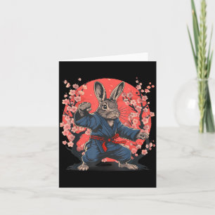Tarjeta Conejo de Taekwondo Kickboxing Jiu-Jitsu Kung