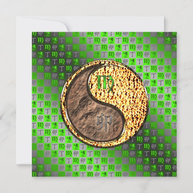 Tarjeta Conejo de virus y fuego (Anverso)