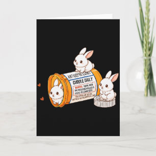 Tarjeta Conejo Divertido Bunny Antidepresivo Zoo Chicos Ch