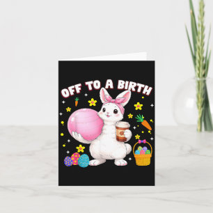 Tarjeta Conejo Doula De Nacimiento Día De Pascua Stpartum
