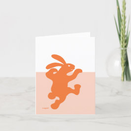 Tarjeta ¡Conejo fabuloso anaranjado!