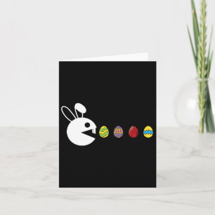 Tarjeta Conejo Feliz Caza de Huevos de Pascua Video-juego 