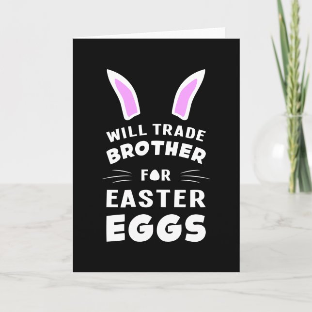 Tarjeta Conejo Feliz de Pascua Animal Huevo de Pascua Rega (Anverso)