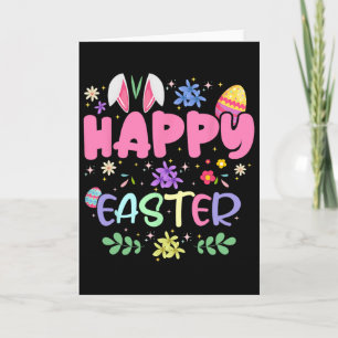 Tarjeta Conejo Feliz de Pascua Primavera Huevo de Pascua P