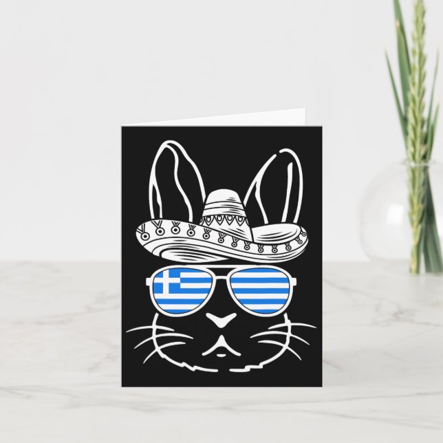 Tarjeta Conejo griego de pascua Cinco De Mayo 2025 (Anverso)